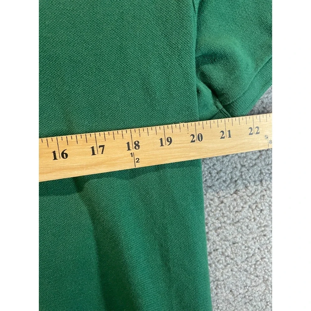 Vintage Polo‎ Ralph Lauren Mens LG  Deep Green Polo Shirt Purple Pony